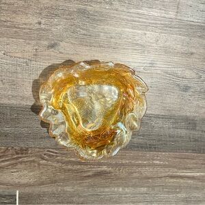 Vintage Indiana Carnival Glass Loganberry Tricorne Bowl